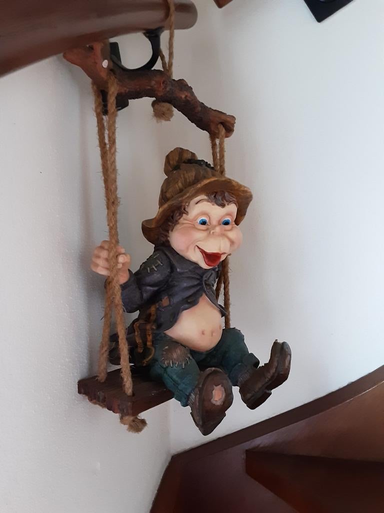 Prachtige clown van circa 52 cm hoog., Ophalen of Verzenden, Zo goed als nieuw, Beeldje of Poppetje