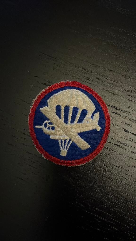 Us wo2 ww2 airborne patch, Ophalen of Verzenden, Amerika, Embleem of Badge