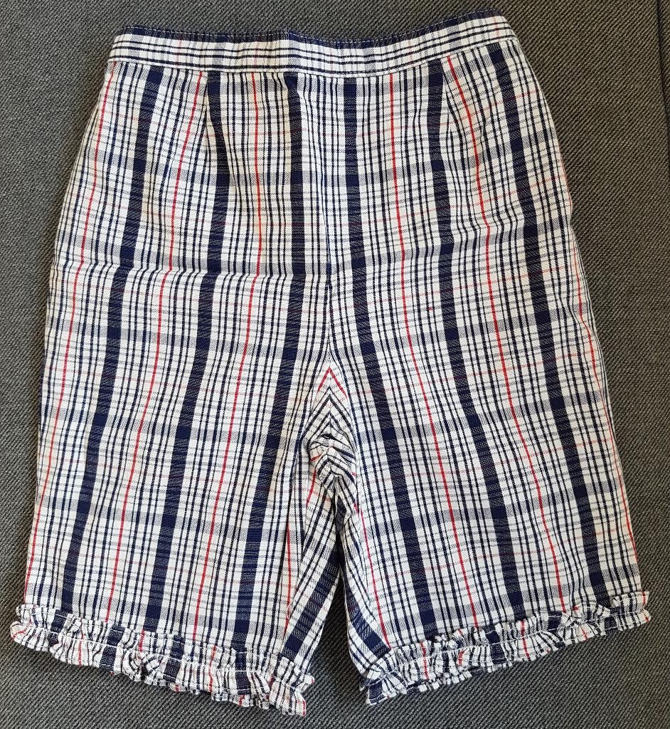 Maat 50/56 Gymboree broek blauw/wit NIEUW (0091), Kinderen en Baby's, Babykleding | Maat 50, Broekje, Meisje, Gymboree, Nieuw