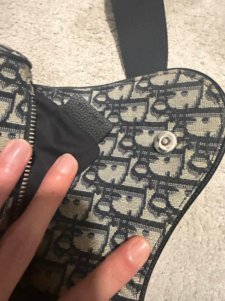 Dior Saddle Bag - Iconische Stijl, Sieraden, Tassen en Uiterlijk, Tassen | Damestassen, Ophalen of Verzenden, Gebruikt, Zwart