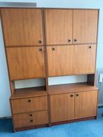 Kempkes Formule 101 Wandkast - Mid-Century Modern - Modulair, Huis en Inrichting, Kasten | Wandmeubels, Ophalen, Gebruikt, Teakhout