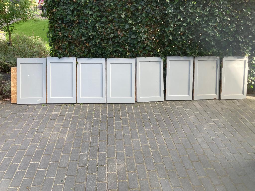 Paneeldeurtjes, grenen en vuren, Doe-het-zelf en Verbouw, Deuren en Horren, Gebruikt, Minder dan 80 cm, Binnendeur, Minder dan 200 cm