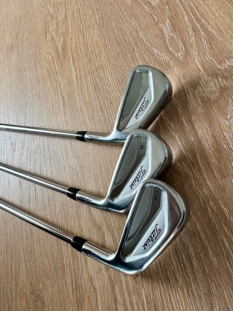 Titleist 620CB ijzers 4-PW stiff, Ophalen of Verzenden, Gebruikt, Set, Overige merken