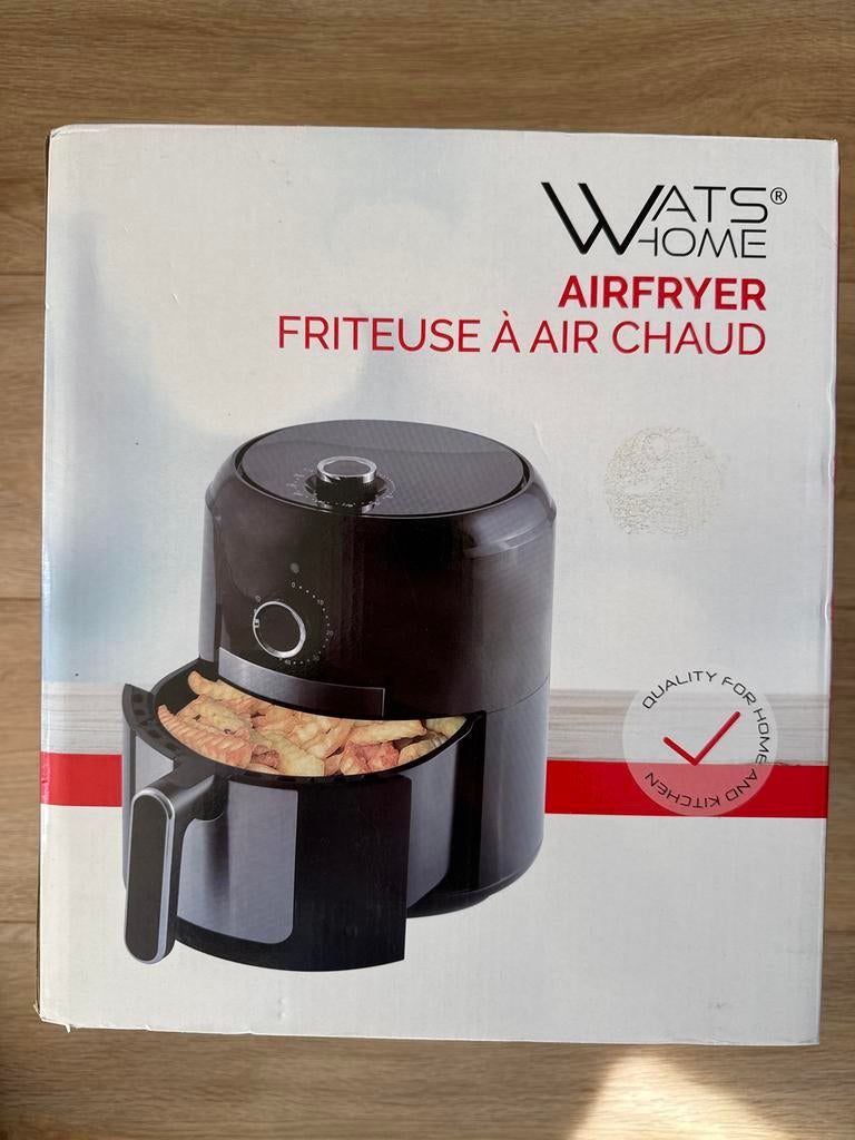 Watshome Airfryer 3,8L - Nieuw in doos!, Ophalen of Verzenden, Nieuw, Airfryer, Minder dan 750 gram