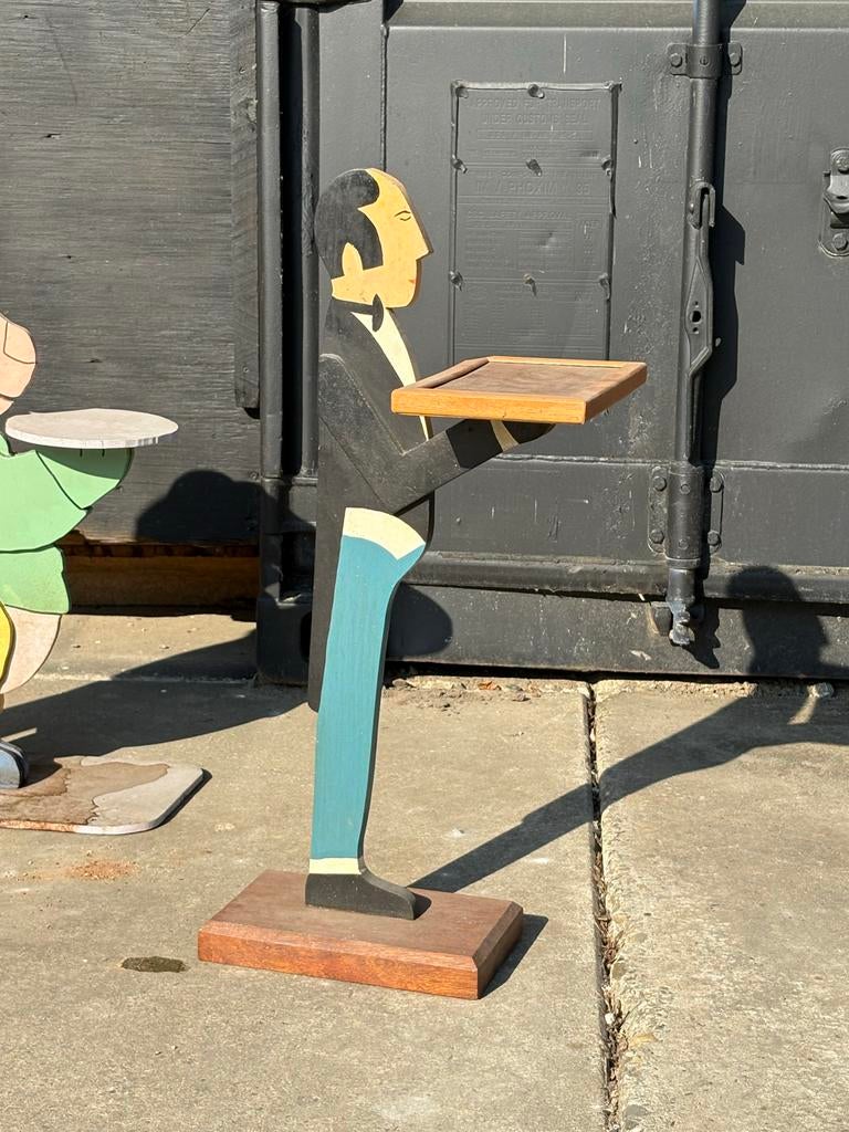 Houten butler met dienblad, Huis en Inrichting, Ophalen, Gebruikt, H, H