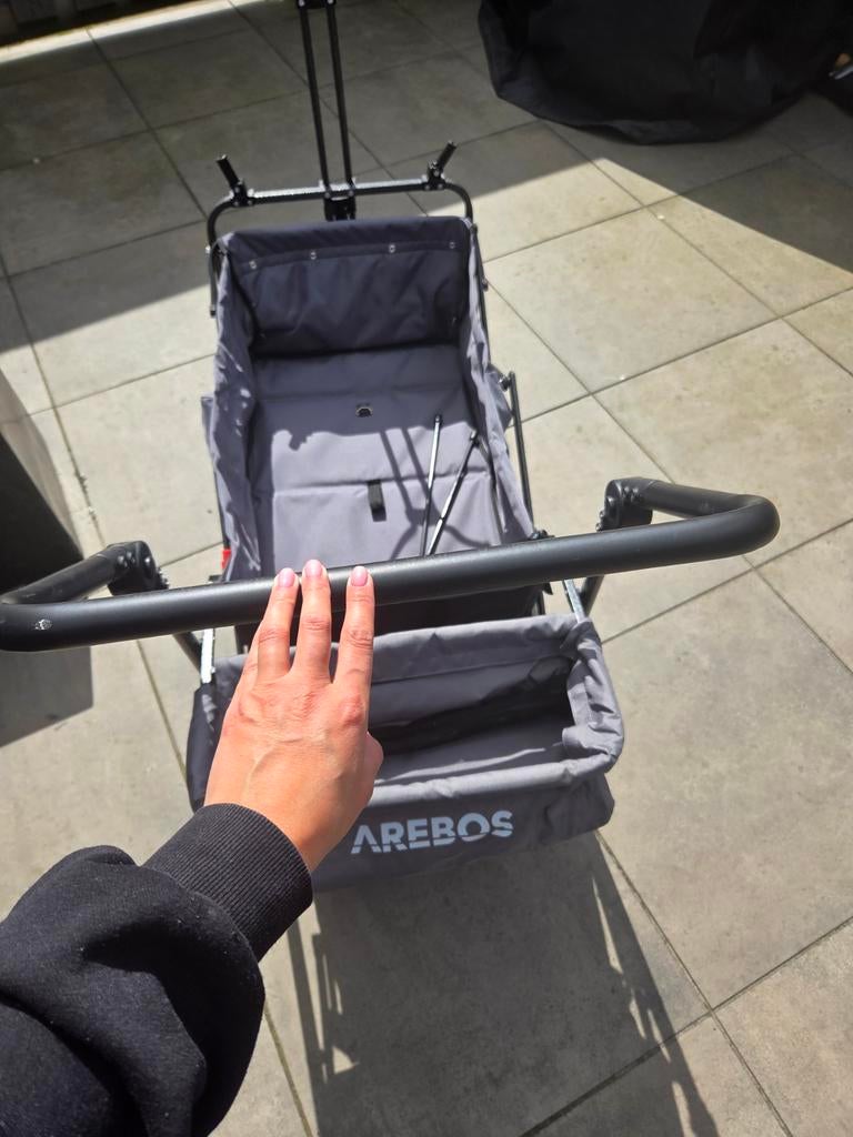 Arebos bolderkar, Ophalen, Opvouwbaar