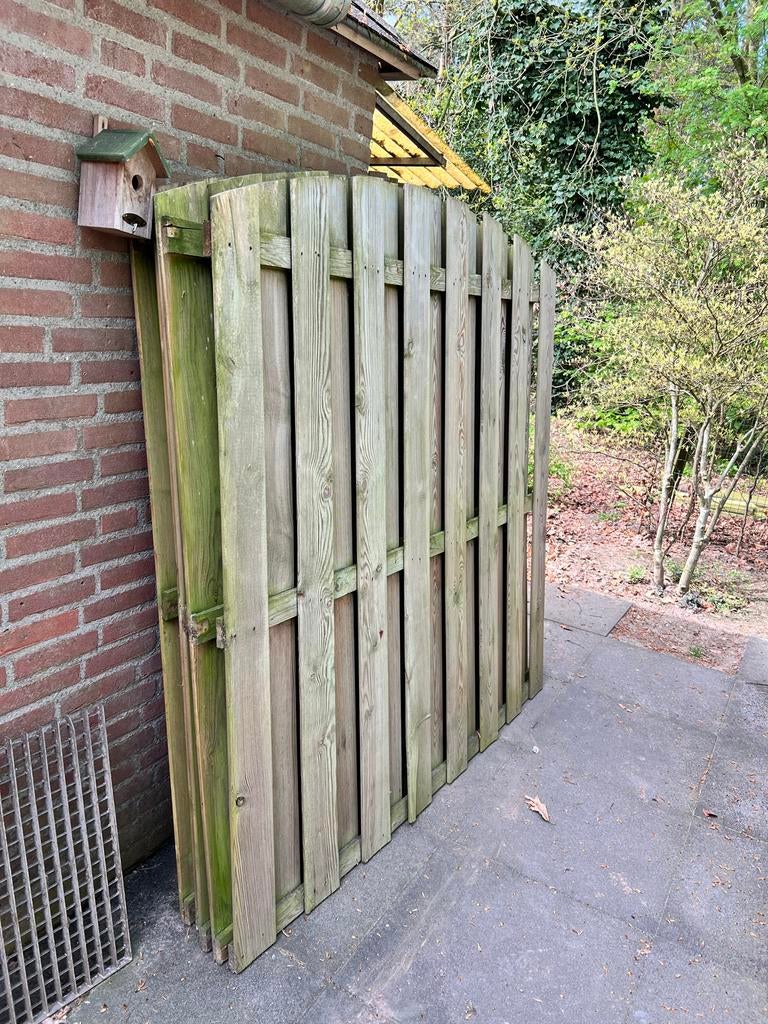 Schutting delen 1,8x1,8 geïmpregneerd, 5 stuks, Tuin en Terras, Schuttingen, Ophalen, Minder dan 3 meter, Hout, 1 tot 2 meter