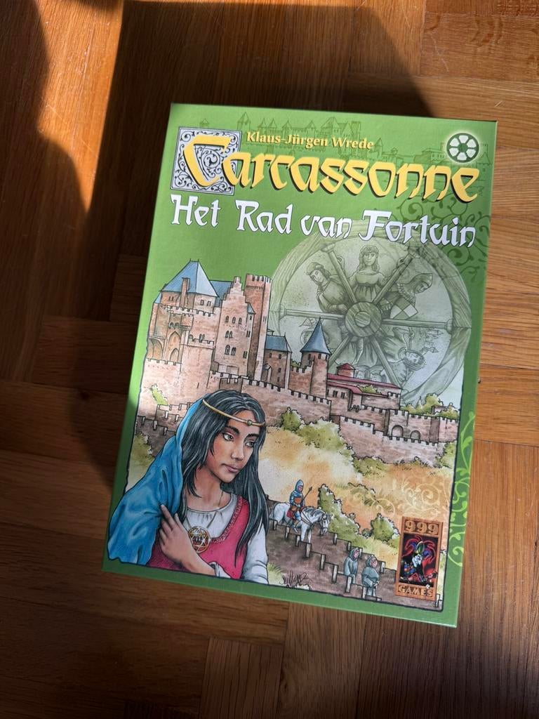 Carcassonne Rad van fortuin, Hobby en Vrije tijd, Ophalen of Verzenden, Zo goed als nieuw