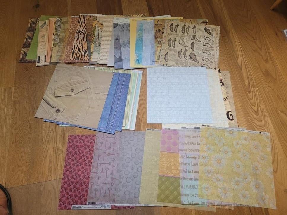 Scrapbookpapier rustige kleuren, Verzenden, Nieuw