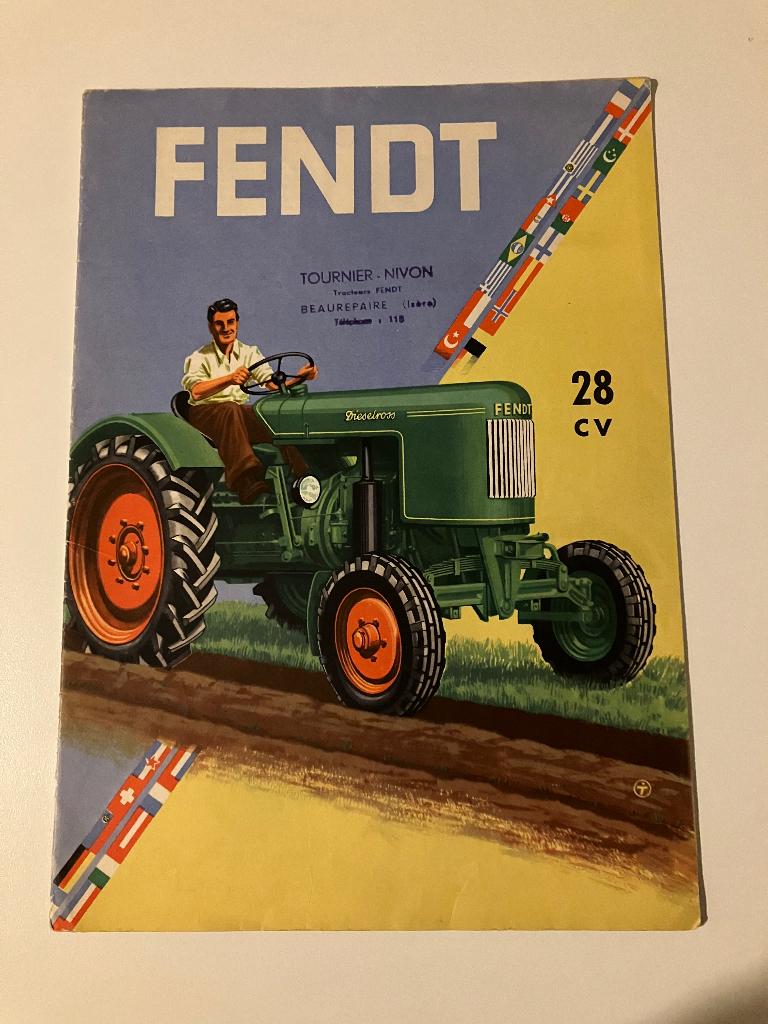 Fendt trekker tractor folder brochure, Boeken, Ophalen of Verzenden, Gelezen