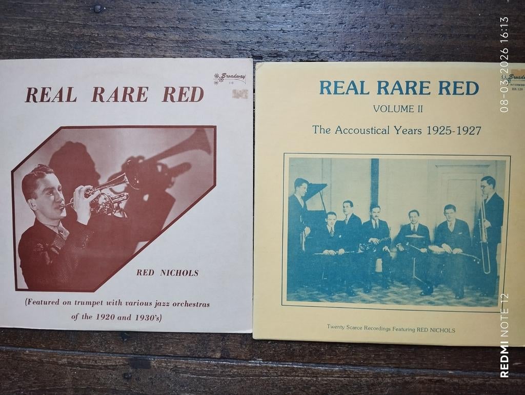 Red Nichols-  real rare Red/ 2lp's, 1980 tot heden, Ophalen of Verzenden, Zo goed als nieuw, 12 inch