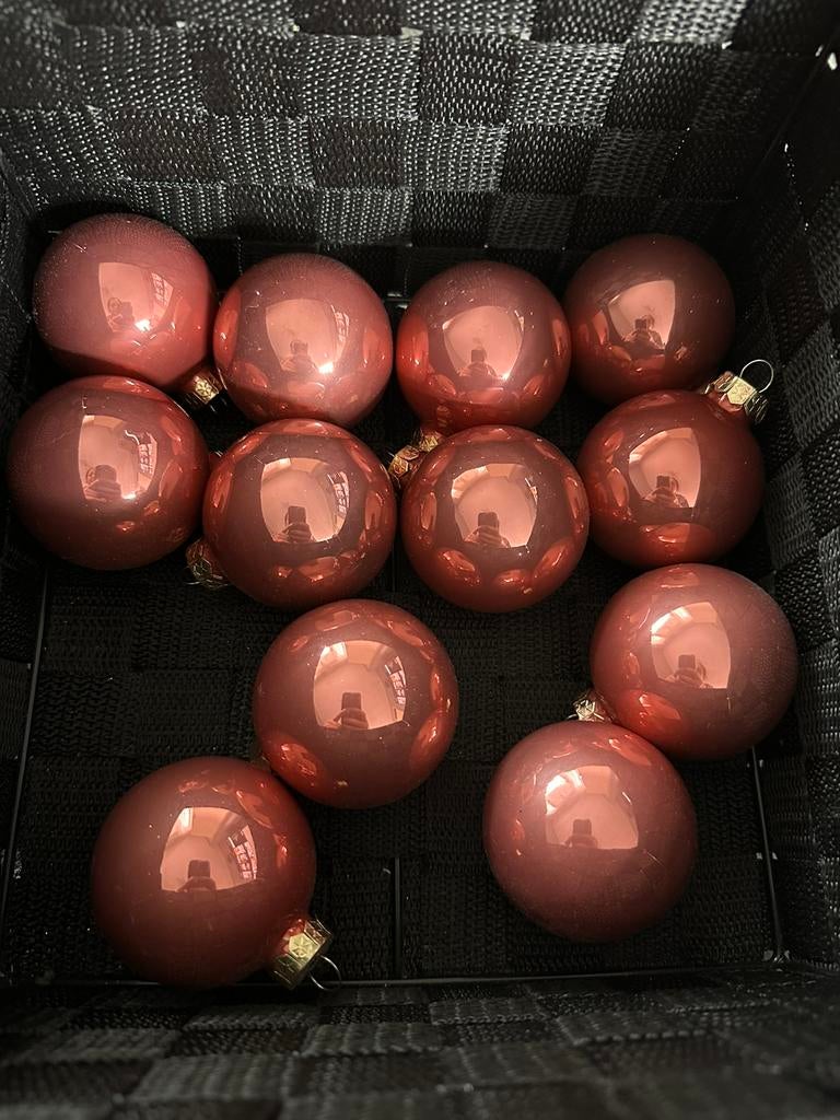 Laatste ‼️ 12 mooie roze kerstballen te koop nieuw ‼️‼️, Ophalen of Verzenden, Nieuw