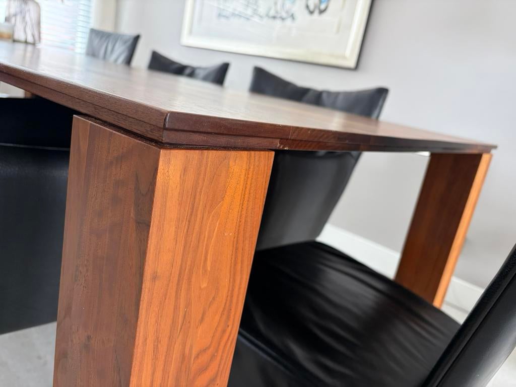 Eettafel, Huis en Inrichting, Tafels | Eettafels, Zo goed als nieuw, 50 tot 100 cm, 200 cm of meer, Rechthoekig, Ophalen