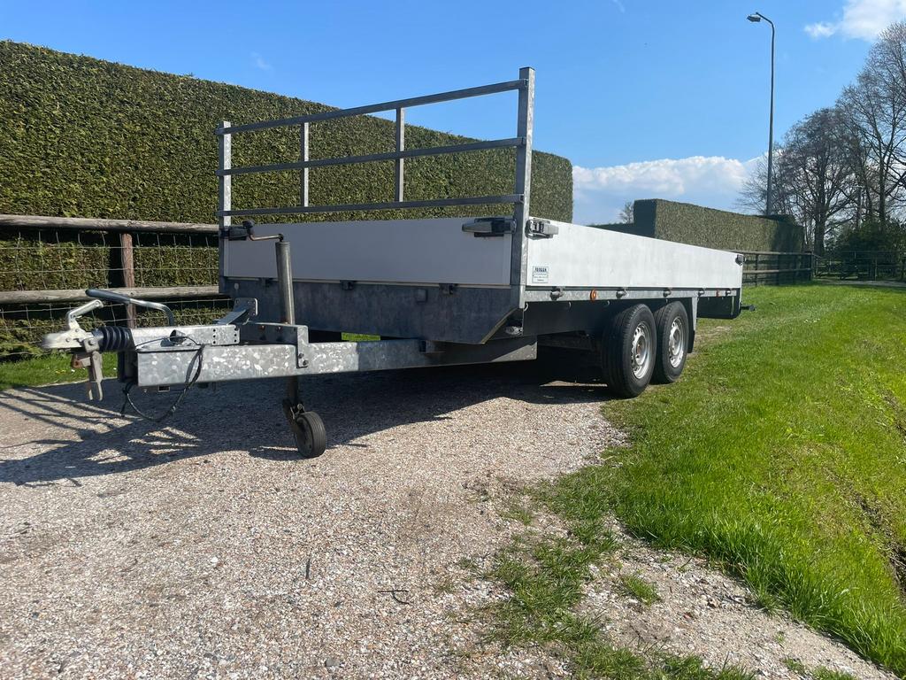 Plateauwagen aanhanger aanhangwagen 4x2 2700kg nw bodem, Ophalen of Verzenden, Gebruikt