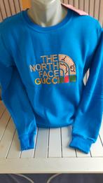 Blauwe trui met opdruk, Kleding | Heren, Ophalen of Verzenden, Blauw