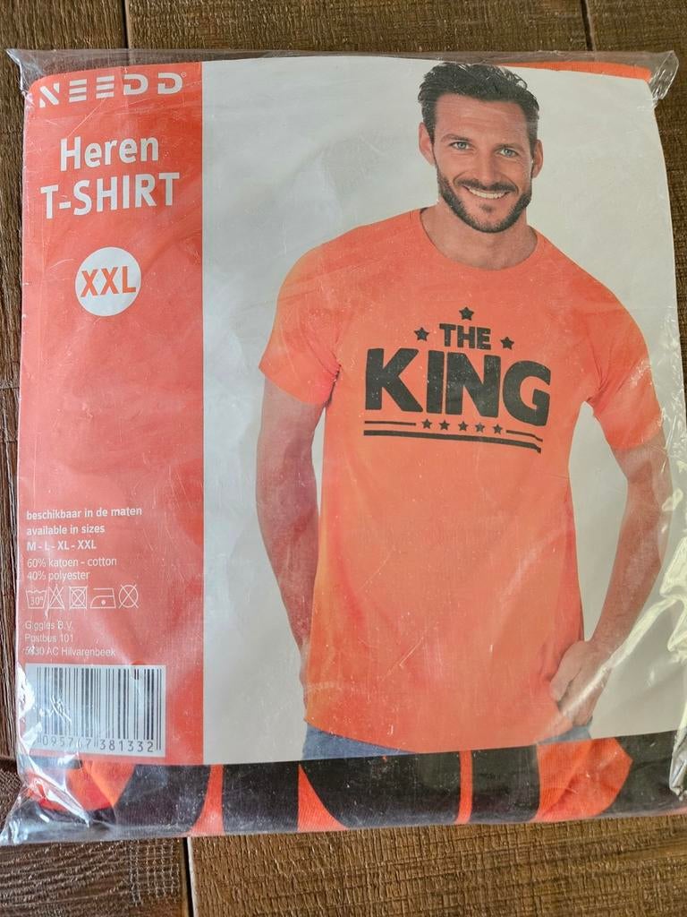 Nieuw oranje T-shirt van Needd, Needd, Nieuw, Ophalen of Verzenden, Overige maten