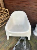 IKEA Skarpo Tuinstoel - Wit, Ophalen, Gebruikt, Plastic, Stapelbaar