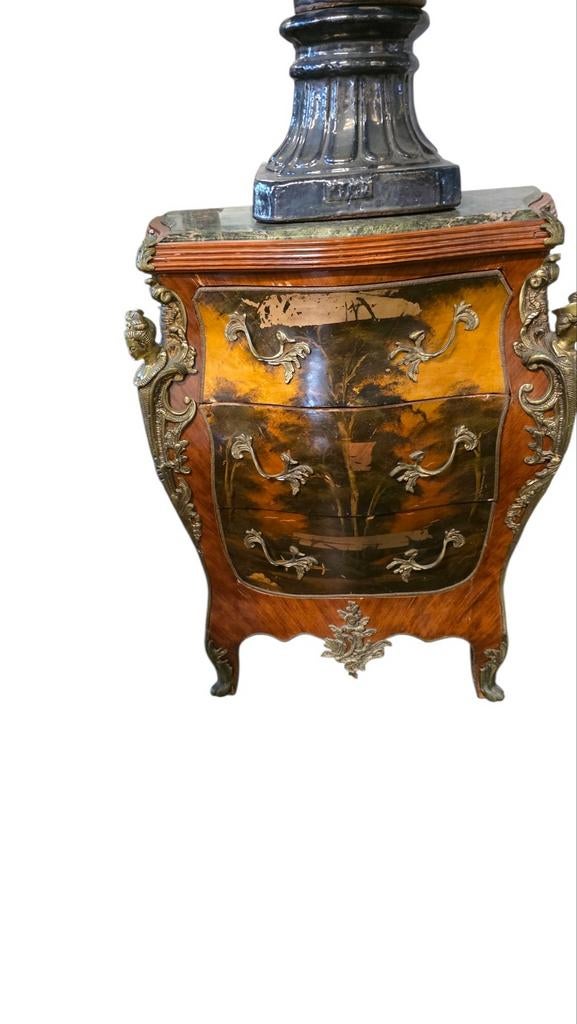 Franse handbeschilderde Louis XVI commode