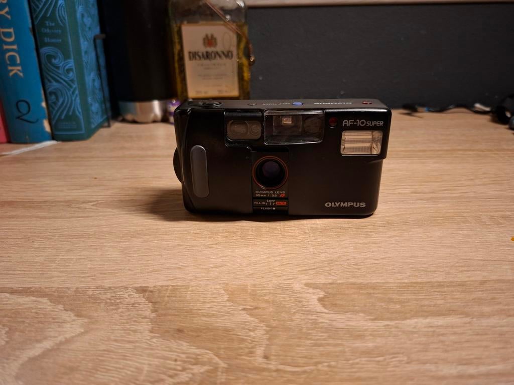 Olympus AF-10 Super – 35mm Point-and-Shoot (Getest), Audio, Tv en Foto, Fotocamera's Analoog, Gebruikt, Compact, Olympus, Ophalen of Verzenden