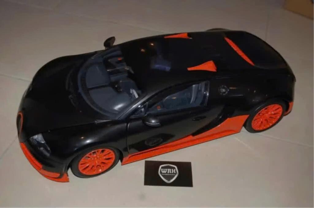 !! SALE !! 1:8 BUGATTI VEYRON 16.4 carbon orange Altaya WRH, Ophalen, Zo goed als nieuw, 1:5 t/m 1:8, Auto