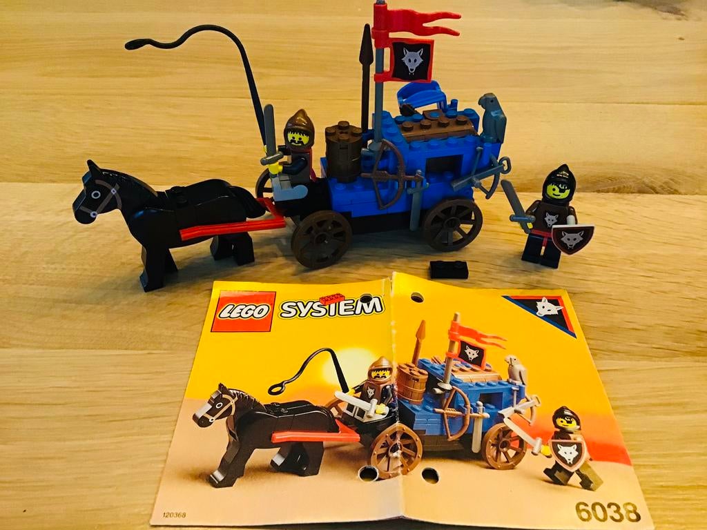 LEGO ridders 6038, castle, wolfpack renegades, compleet ZGAN, Ophalen of Verzenden, Zo goed als nieuw, Complete set, Lego