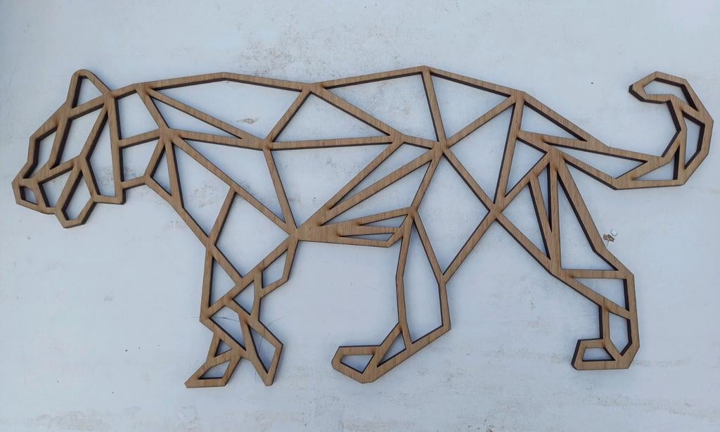 Geometrisch tijger / panter zelfgemaakt, Ophalen of Verzenden, Nieuw