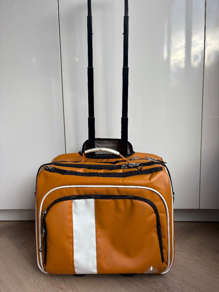 Vaude piloten /business trolley vintage, Sieraden, Tassen en Uiterlijk, Koffers, Zo goed als nieuw, Hard kunststof, Minder dan 50 cm