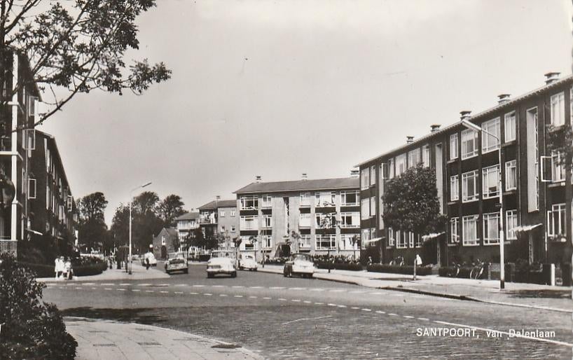 Santpoort bij Driehuis  van Dalenlaan, Ophalen of Verzenden, 1940 tot 1960, Ongelopen, Noord-Holland