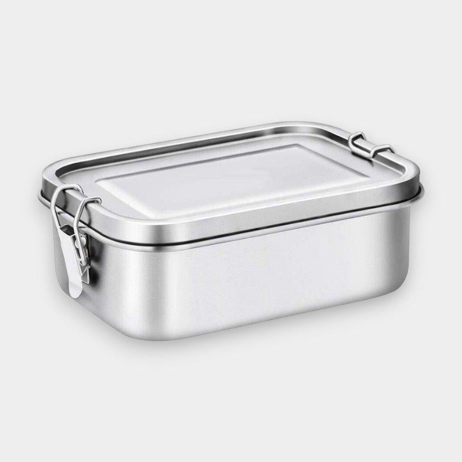 RVS Lunchbox Inclusief RVS Vork en Lepel, Ophalen of Verzenden, Nieuw