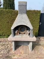 Stenen BBQ voor buiten met rooster en schoorsteen, Ophalen, Gebruikt, Met accessoires