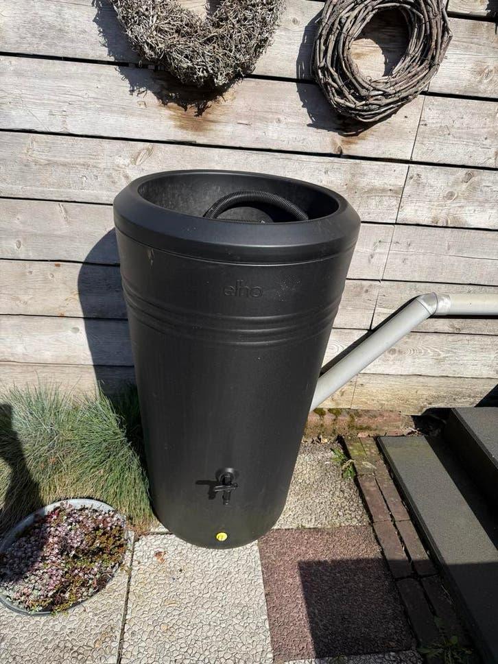 Elho regenton met plantenbak - 200 liter, Ophalen, Kunststof, Met kraantje, 150 liter of meer