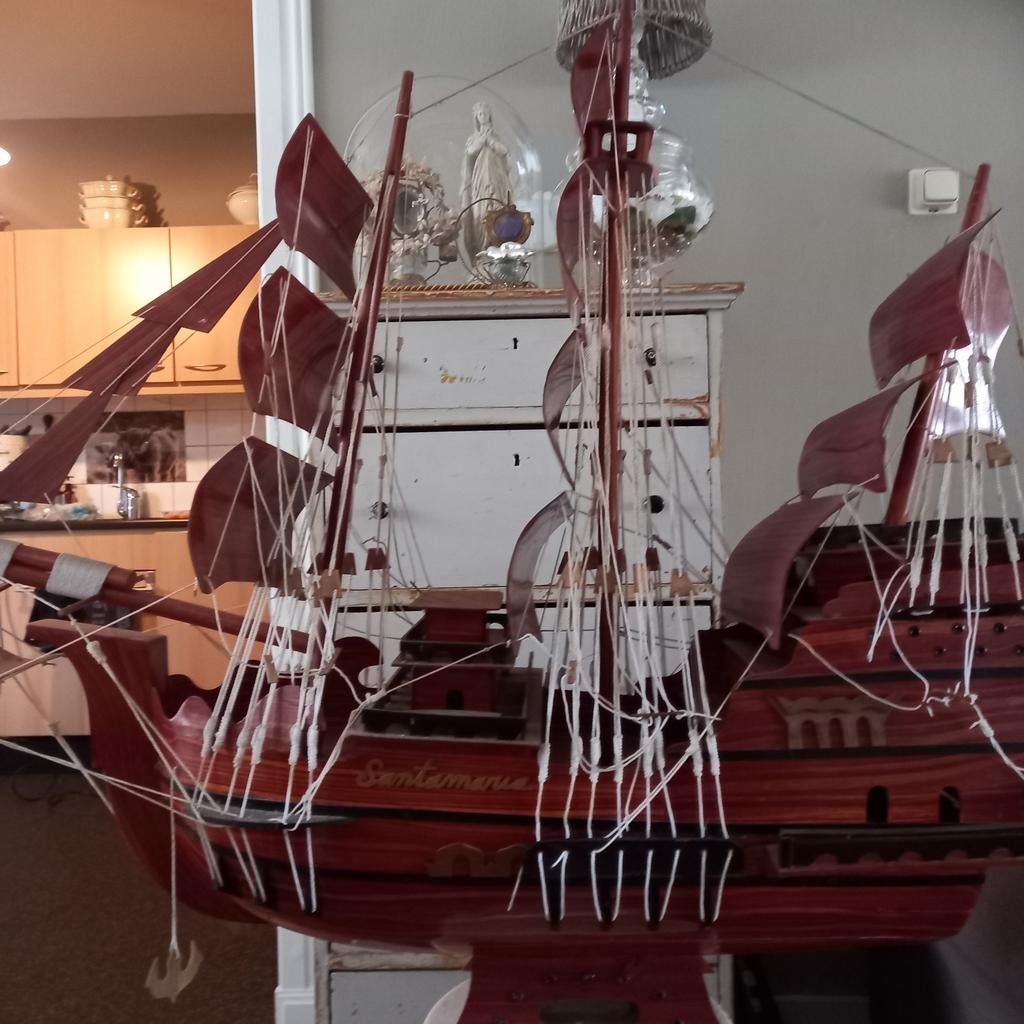 Replica boot Santa Maria. 1.27 lang en 1 meter hoog. TEAB, Ophalen