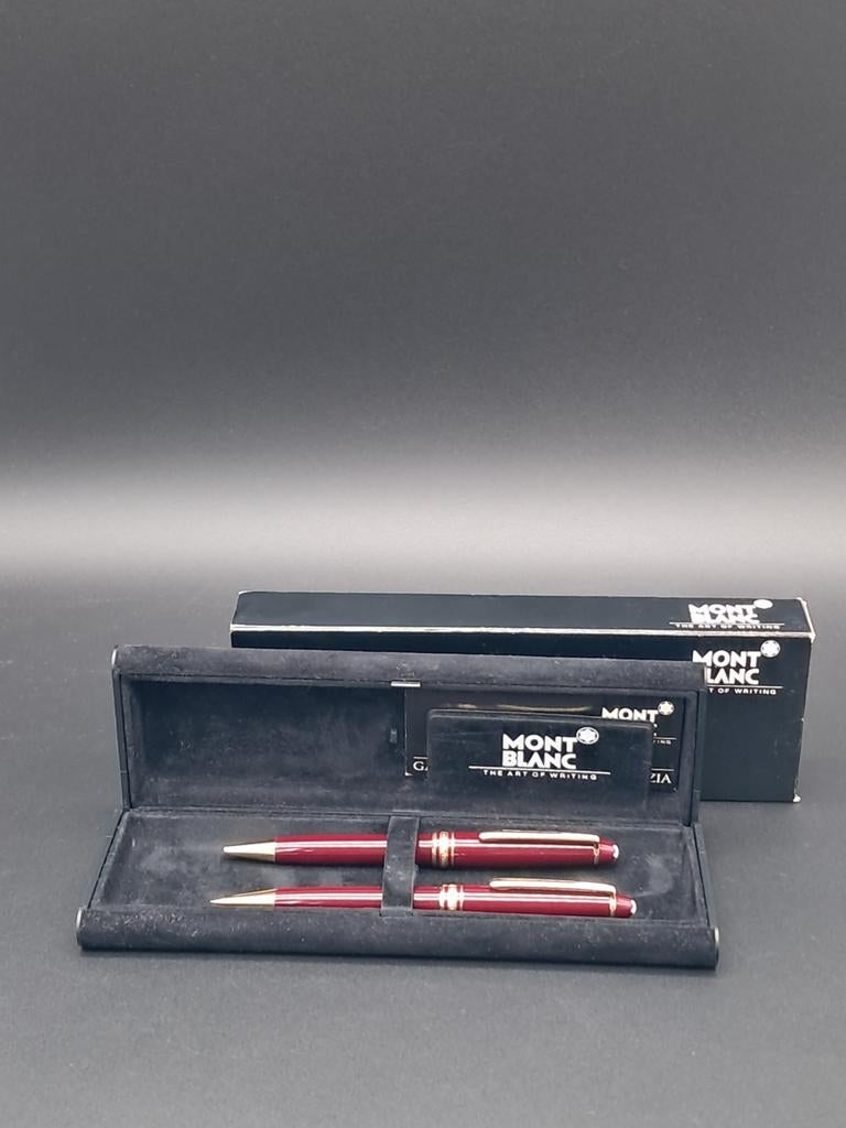 Montblanc Meisterstück Burgundy set, Verzamelen, Pennenverzamelingen, Pennenset, Nieuw, Met doosje, Ophalen of Verzenden