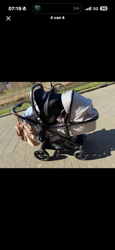 Qute tweelingwagen, Ophalen, Zo goed als nieuw, Maxi-Cosi