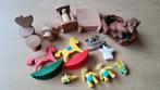Vintage poppenhuis meubeltjes hobbelpaard hond handpop beer., Verzamelen, Poppenhuizen en Toebehoren, Ophalen of Verzenden, Gebruikt