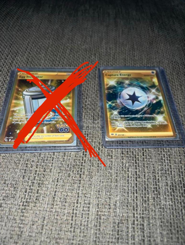 Pokémon TCG Capture Energy Gold Secret Rare 201/189, Ophalen of Verzenden, Zo goed als nieuw, Losse kaart