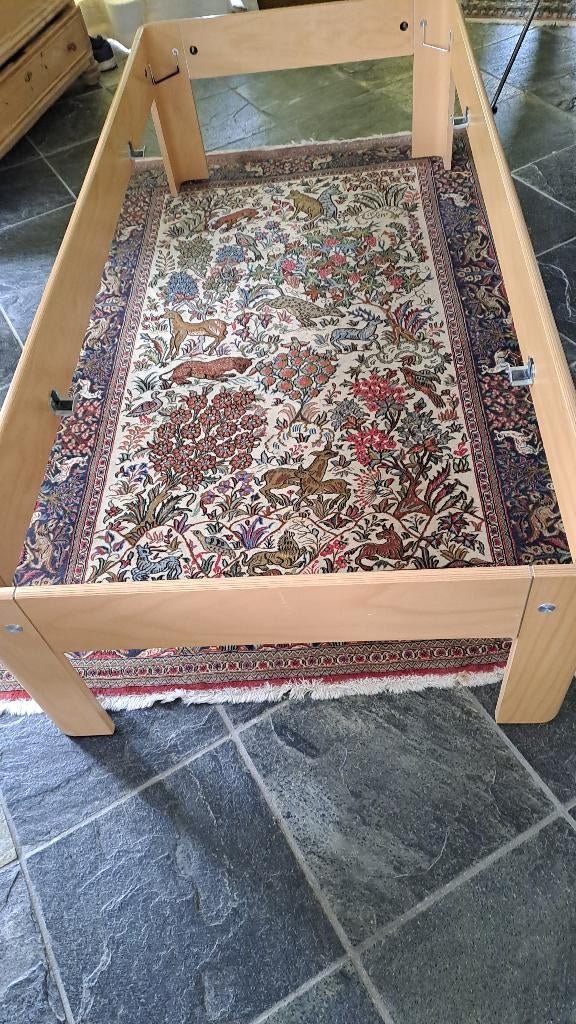 auping eenpersoonsbed beuken, Huis en Inrichting, Slaapkamer | Bedden, Ophalen, Tijdloos design, Verstelbaar, 90 cm
