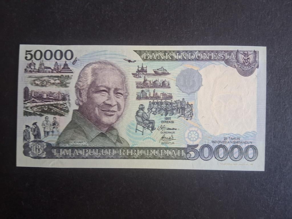 50.000 rupiah Indonesië unc 1995, Ophalen of Verzenden, Zuidoost-Azië, Los biljet