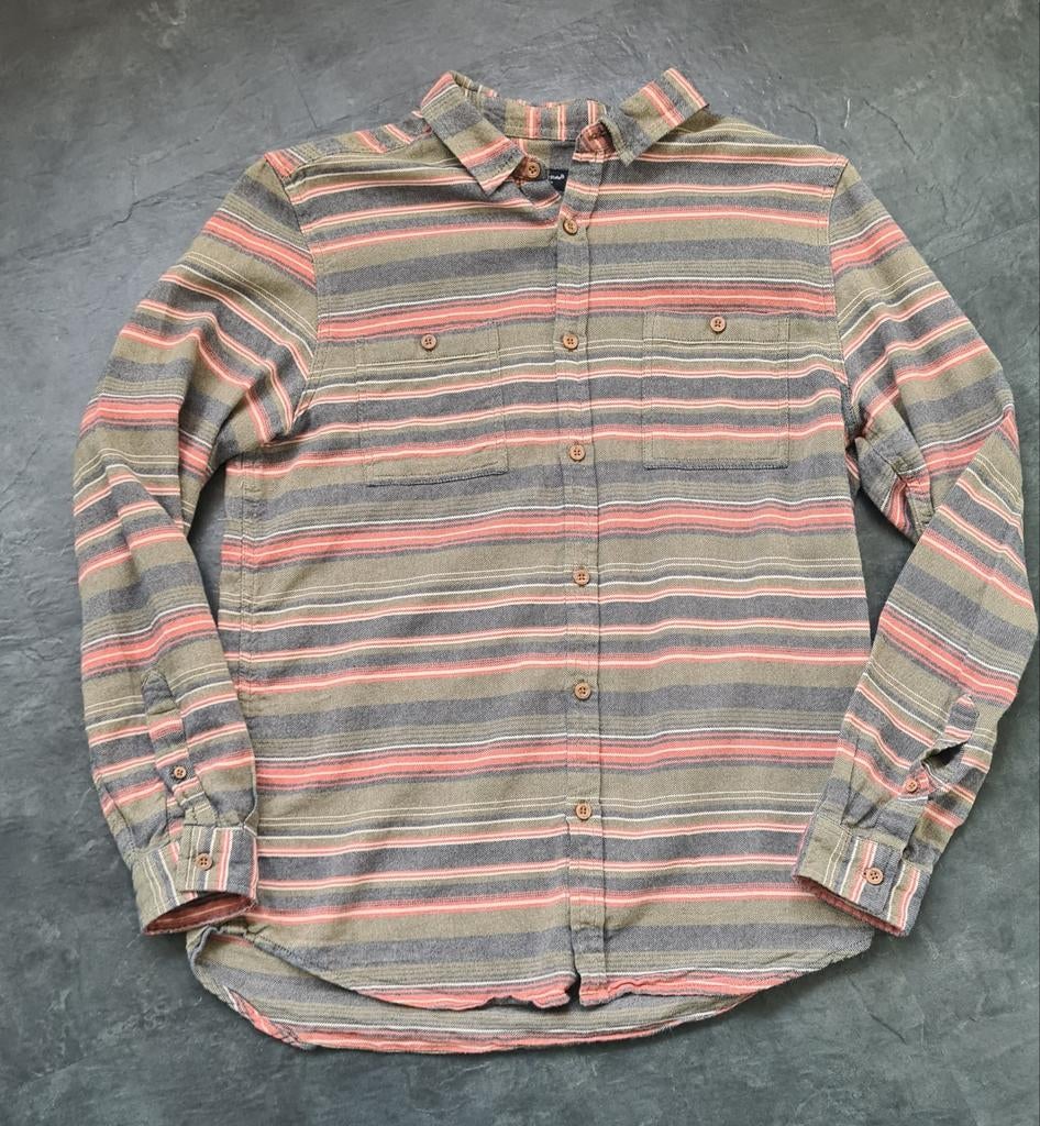 Cedar Wood State blouse - gestreepte flanellen overhemd, Ophalen of Verzenden, Gedragen, Cedar Wood State, Halswijdte 39/40 (M)