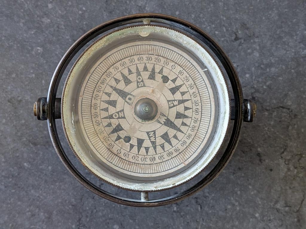 Antiek Kompas - Werkt Perfect, Ophalen