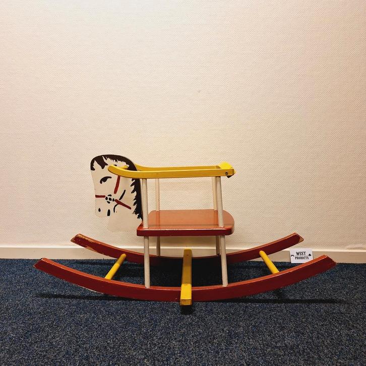 Vintage Houten Hobbelpaard, Kinderen en Baby's, Speelgoed | Hobbelfiguren, Gebruikt, Ophalen of Verzenden