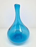 Blauwe druppelvaas Claude Morin Dieulefit, Frankrijk 1970., Ophalen of Verzenden