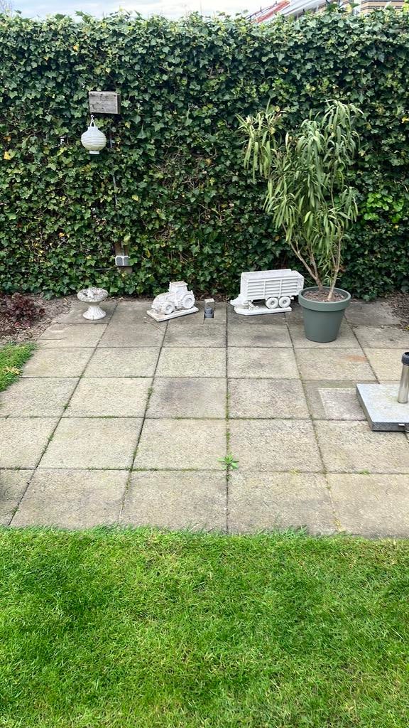 Betonnen grijze 50 bij 50 cm tegels., Ophalen, Gebruikt, Beton, Terrastegels