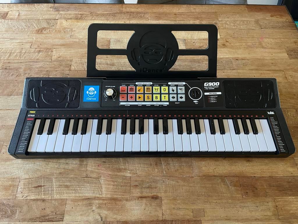 iDance Keyboard G900 - Muziek Creatie Keyboard, Zo goed als nieuw, Met standaard, Ophalen, 49 toetsen
