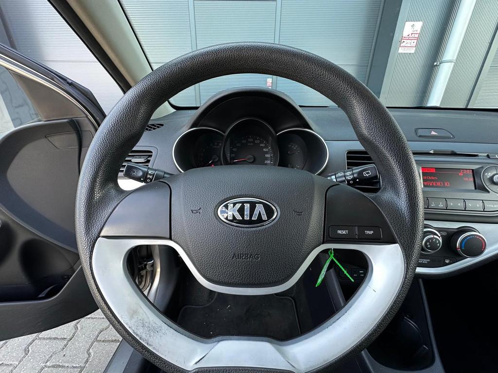 Kia Picanto 1.0 CVVT Comfortline|5-deurs|Bj016|Airco, Auto's, Voorwielaandrijving, Euro 5, Stof, Gebruikt
