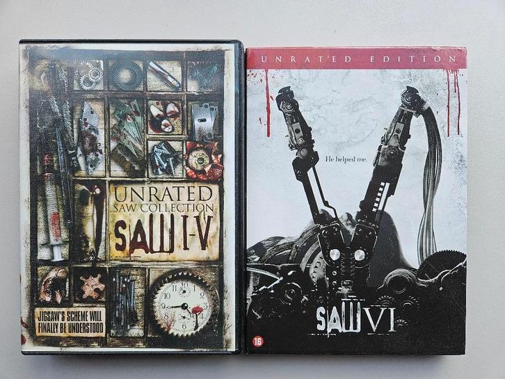 🎁 SAW – Collectie 🎁, Cd's en Dvd's, Dvd's | Horror, Zo goed als nieuw, Slasher, Vanaf 16 jaar, Ophalen of Verzenden