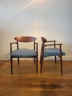 Armstoelen van Ejnar Larsen en Aksel Bender Madsen, Ophalen, Gebruikt, Bruin, Vintage design, Mid Century Modern