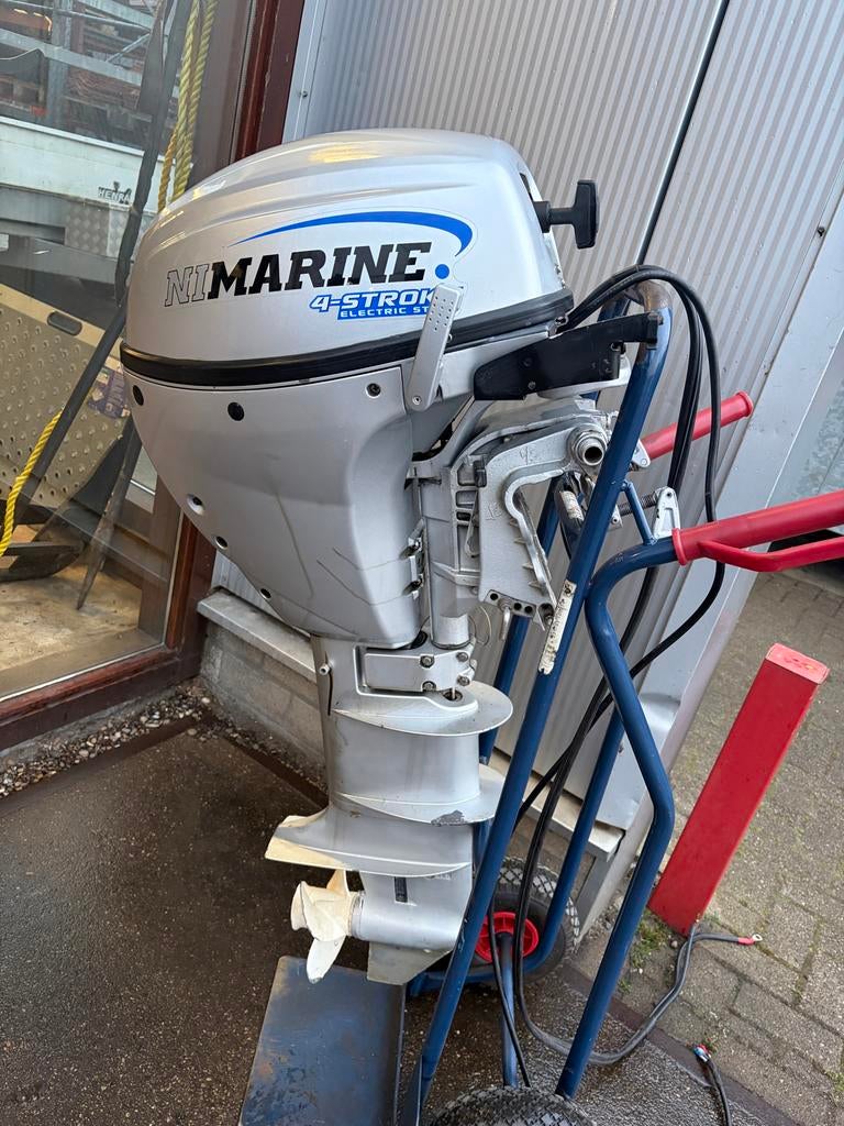 NIMARINE 9.9 PK 4-Takt Buitenboordmotor Elektrische Start, Watersport en Boten, Ophalen, Gebruikt, 5 tot 10 pk, Elektrische start