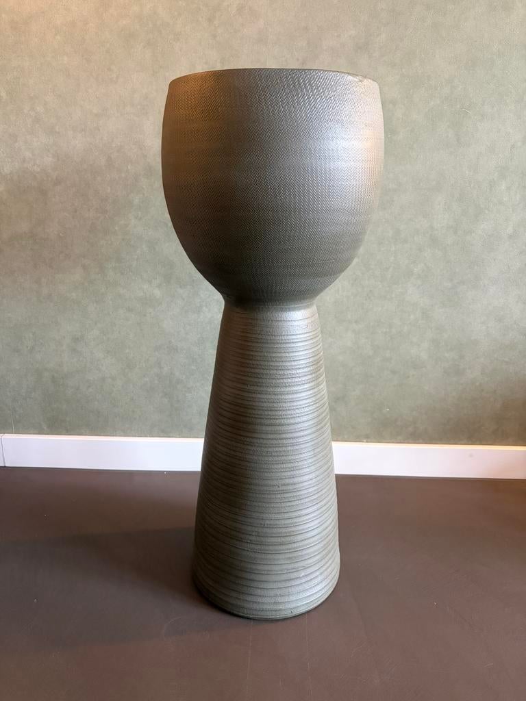 Bloempot voor binnen 70cm, Ophalen, 50 tot 75 cm, Groen, Glas