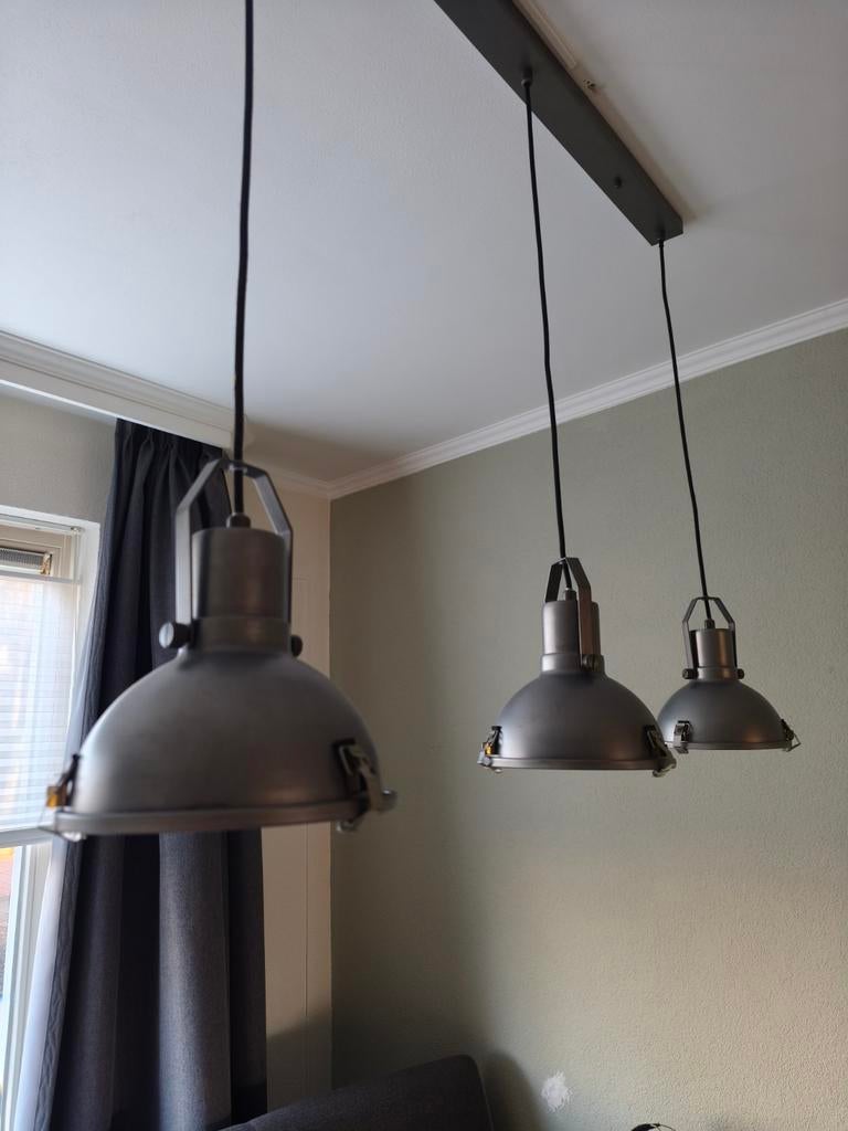 Industriële lampen, Huis en Inrichting, Lampen | Hanglampen, Ophalen, Zo goed als nieuw
